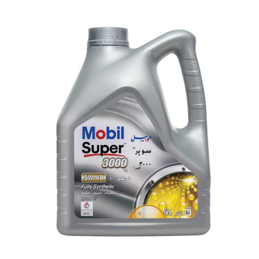 Mobil Super-3000 5W-40 (15,000 Kms, 4 Liter, Pack of 1)