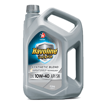 Caltex Havoline Engine Oil – Synthetic Blend SAE 10W-40 (4L)